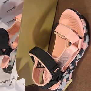 Outdoor Hiking Pink And Black Sandals